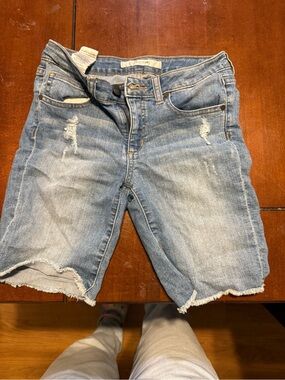 Joe's Jeans Light Blue Distressed Denim Shorts